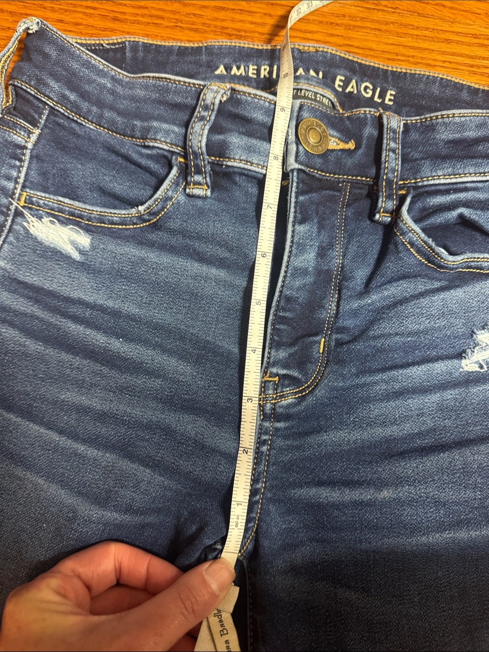 Sz 2 American Eagle Outfitters Distressed Skinny Jeans - Women - Picture 8 of 12